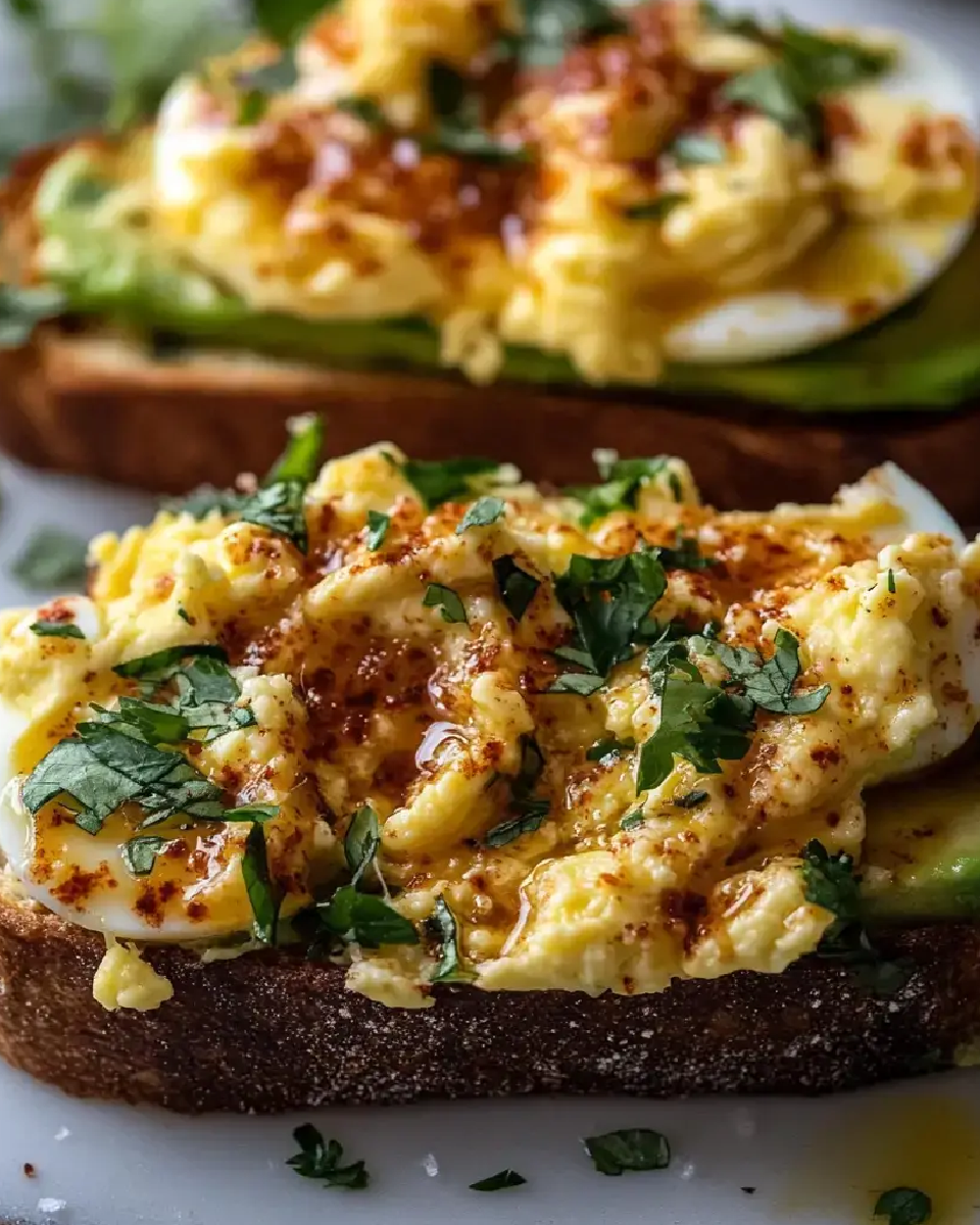 Spicy Chili Butter Avocado Toast with Eggs 25 Spicy Chili Butter Avocado Toast with Eggs
