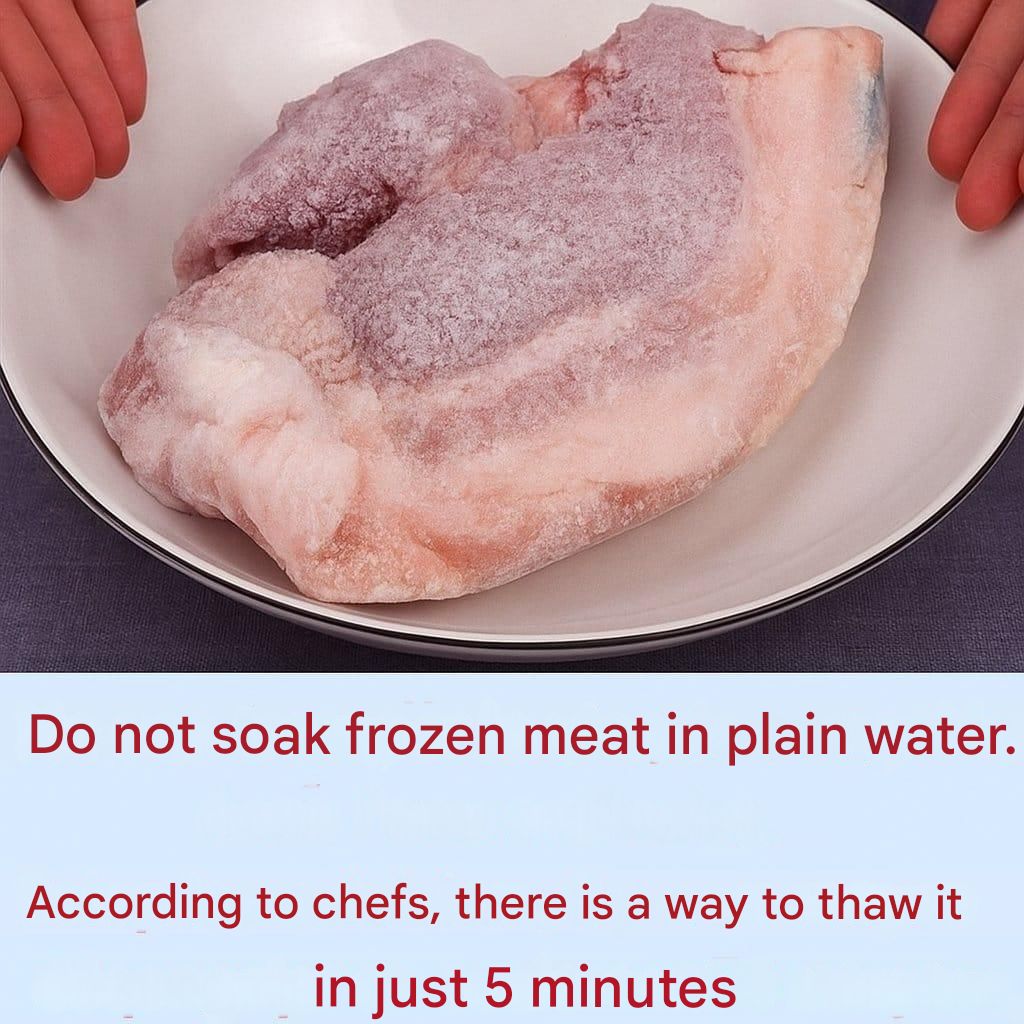 Don't thaw frozen meat in water! According to chefs, there's a way to thaw it in 5 minutes while maintaining its delicious flavor. 25 translated 816145730