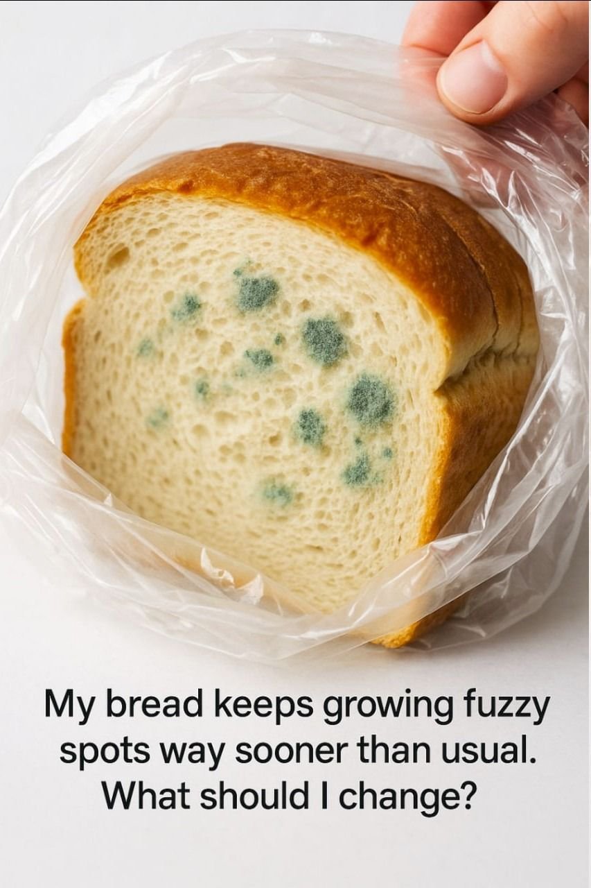My bread keeps growing fuzzy spots way sooner than usual. What should I change? 25 615324027 1437020384552617 4796498318502406443 n