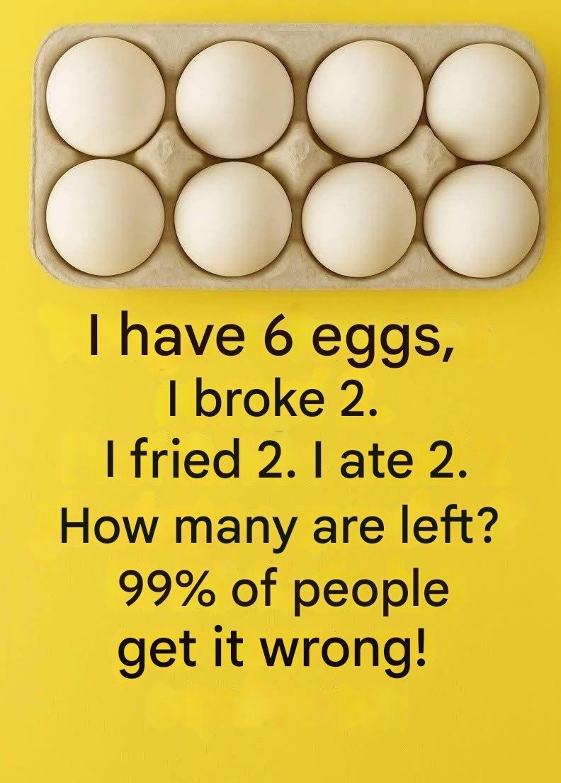 The 6-egg riddle that confuses 99% of people! 25 IMG 20260122 WA0012