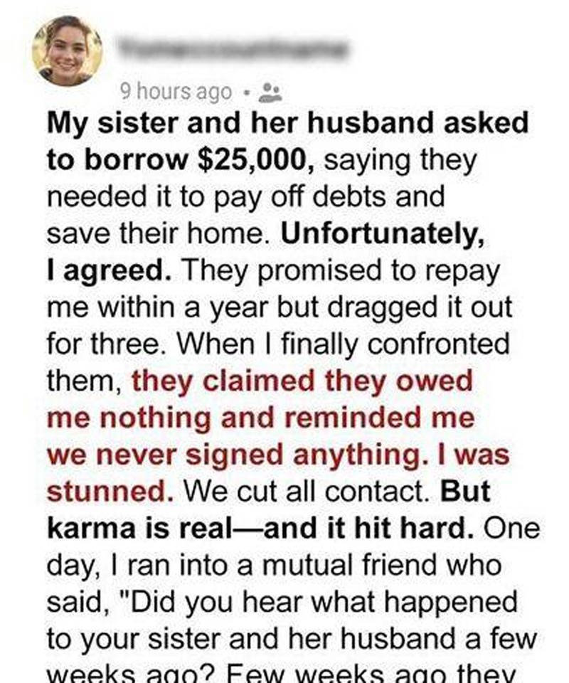 My Sister and Her Husband Vanished After Borrowing a Fortune, Karma Caught Up 25 menps