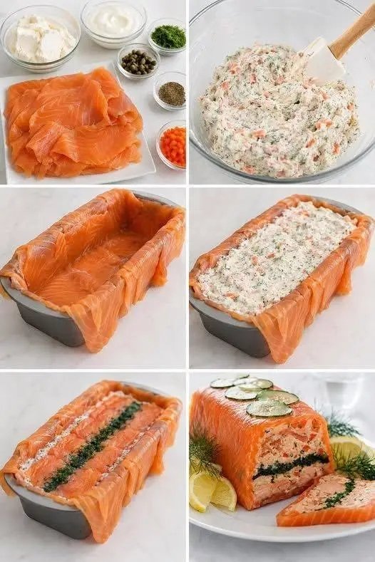 Terrine de Saumon Fumé au Fromage Frais et à l’Anethà 25 1781908746410