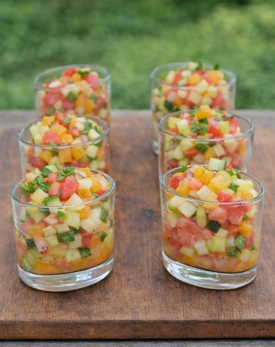 Verrines de tartare de légumes aux crevettes : entrée fraîche et légère 25 1781960228077