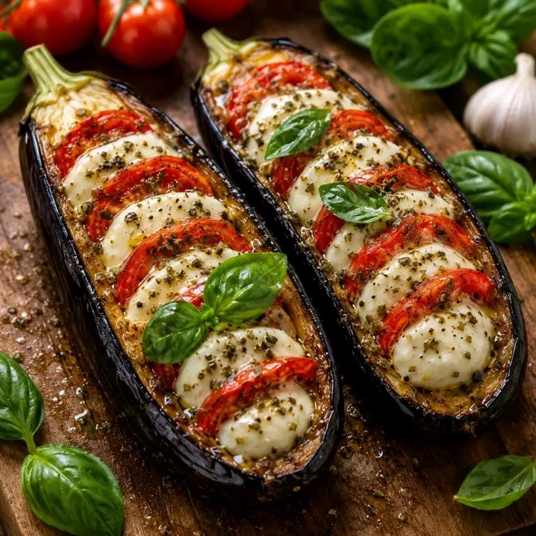 # Aubergines Farcies à la Tomate et à la Mozzarella : Une Recette Méditerranéenne Savoureuse 25 1781990244111