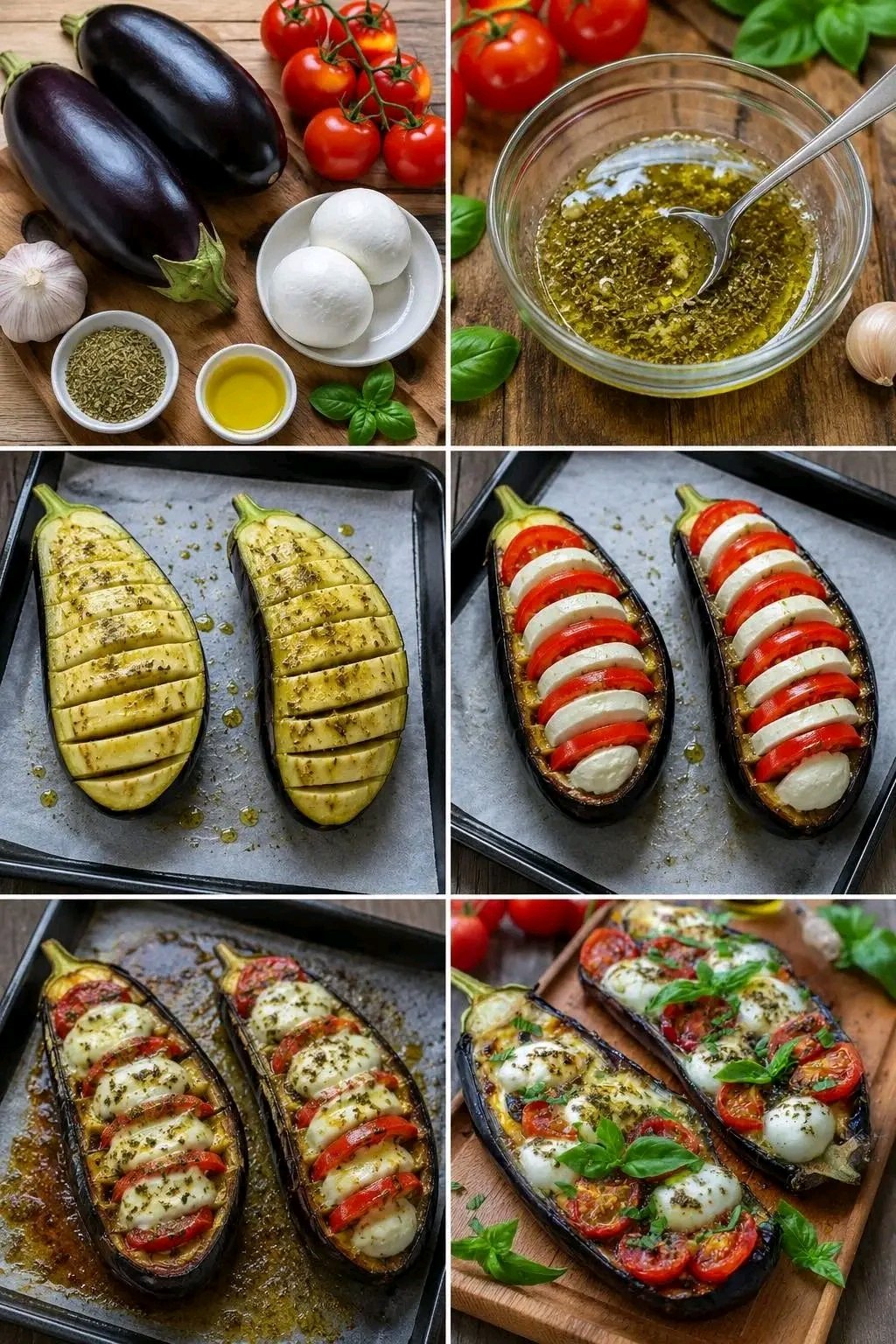 # Aubergines Farcies à la Tomate et à la Mozzarella : Une Recette Méditerranéenne Savoureuse 25 1782045222274