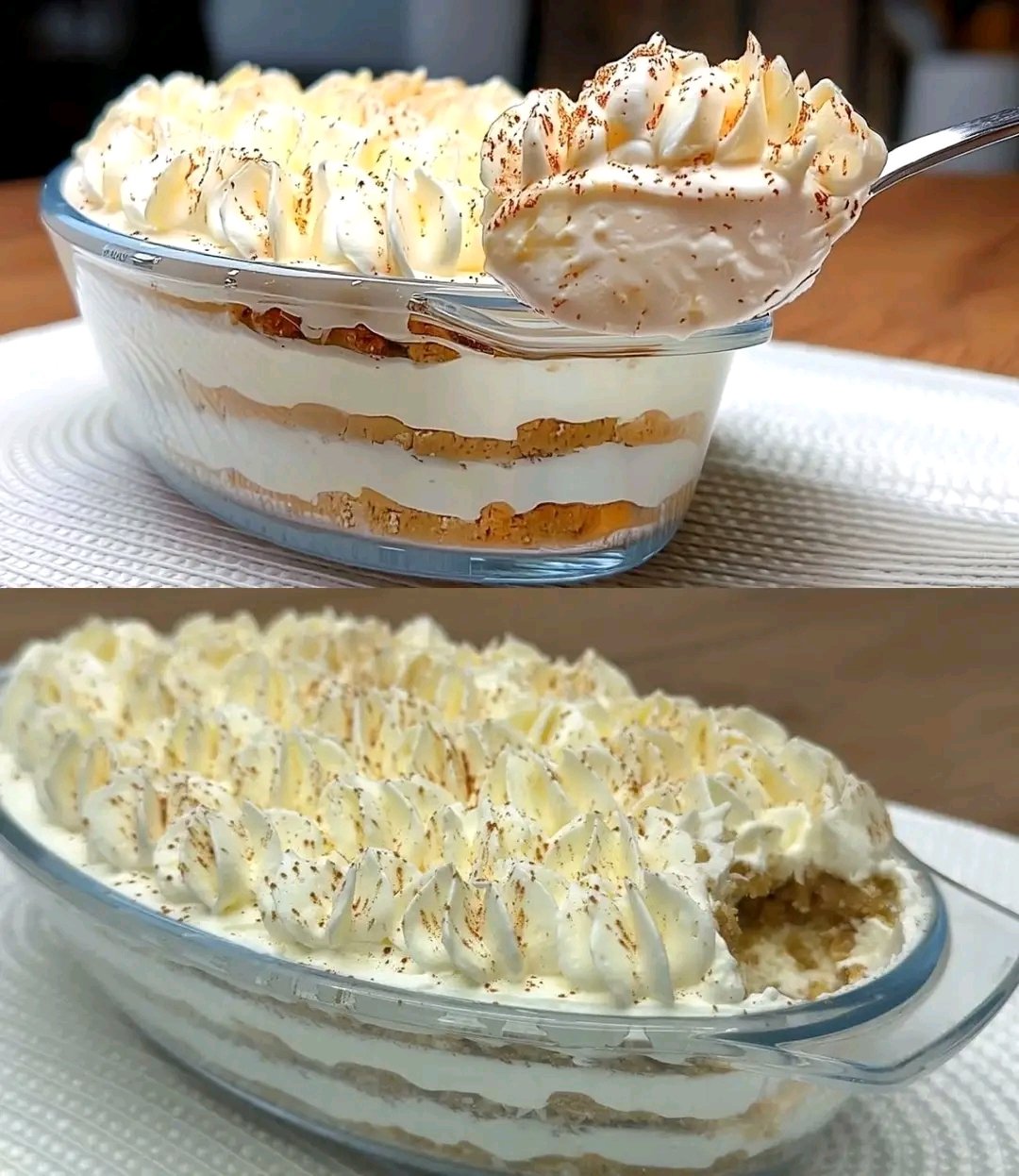 Le dessert frais et sans cuisson, prêt en 15 minutes, qui fait fureur sur internet : le secret de sa crème onctueuse qui fond dans la bouche. La recette est dans les commentaires ! 25 1782056030656
