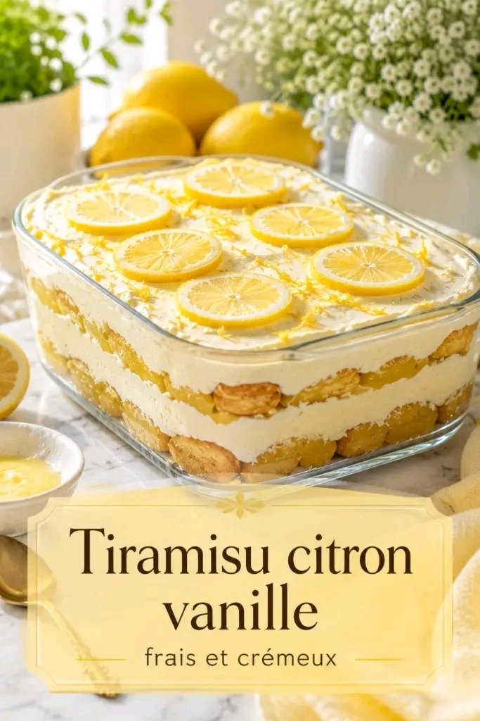 # Tiramisu citron vanille : recette fraîche et crémeuse 25 1783027203938