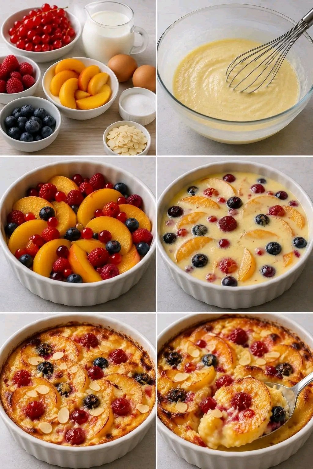 Clafoutis aux Fruits Rouges et Pêches La recette se trouve dans le premier commentaire. 25 1783077344353
