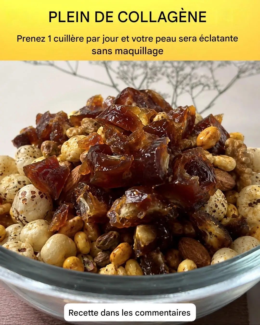 Mélange riche en collagène pour une belle peau La recette se trouve dans le premier commentaire. 25 1783090808439