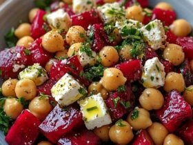 Salade de pois chiches, betteraves et feta à la vinaigrette citron-ail : un délice coloré et nutritif 33 1783437436773