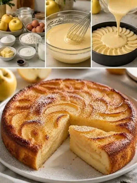 Gâteau aux pommes et à la crème : un dessert simple et irrésistible… Voir plus 25 1783533498825