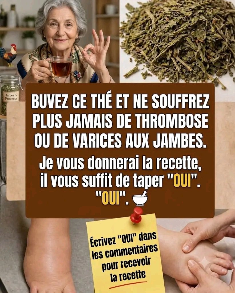 Vous souffrez de gonflements des jambes, des chevilles ou des pieds en fin de journée ? Cette tisane naturelle est devenue le secret de nombreuses personnes pour se sentir plus légères et plus à l’aise dès la première tasse. Une recette simple qui peut contribuer à améliorer la circulation sanguine et à favoriser la réduction de la rétention d’eau, de façon naturelle. 25 1783682386968