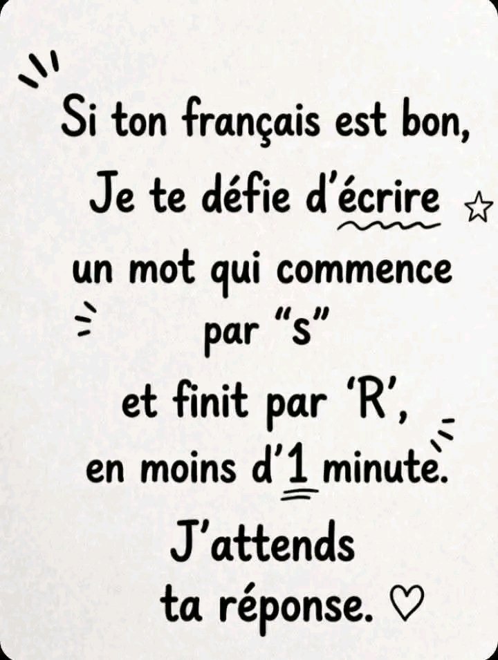 # Défi de français : Saurez-vous trouver ce mot en moins d’une minute ? 25 1783856596343