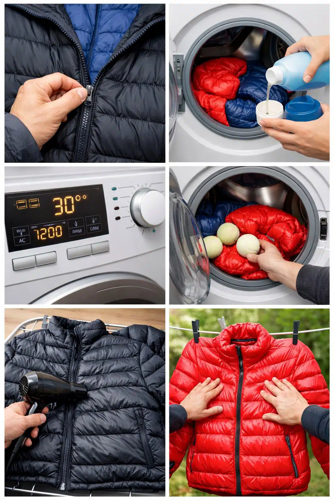 Comment laver et sécher votre doudoune sans lui faire perdre son volume 25 lastuce pour laver les vestes et les doudounes sans les abimer et les secher immediatement.jpg